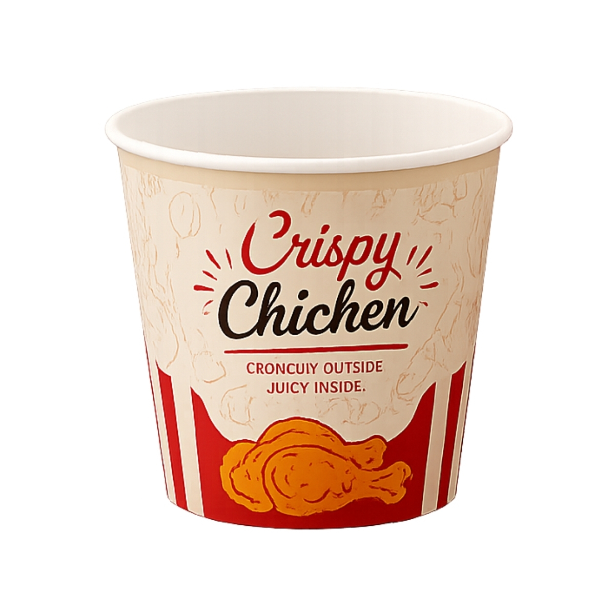 Paper Chicken Bucket Printed