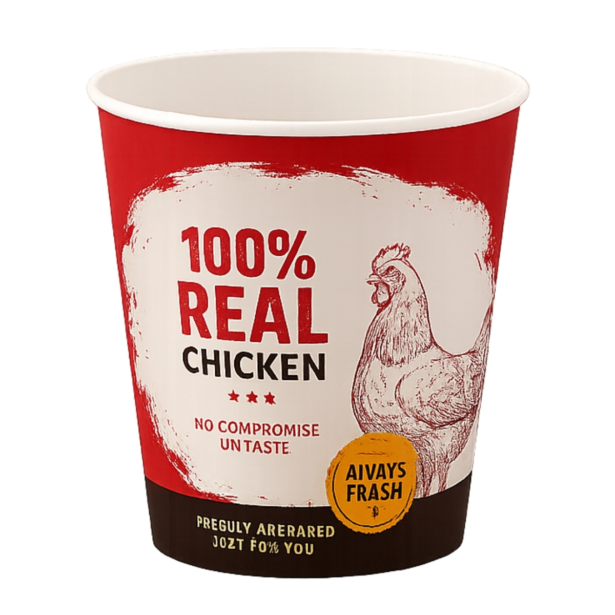 Paper Chicken Bucket Printed