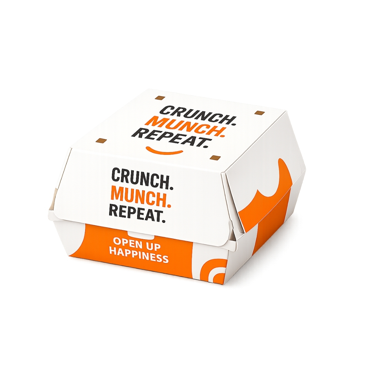 Custom Burger Box White