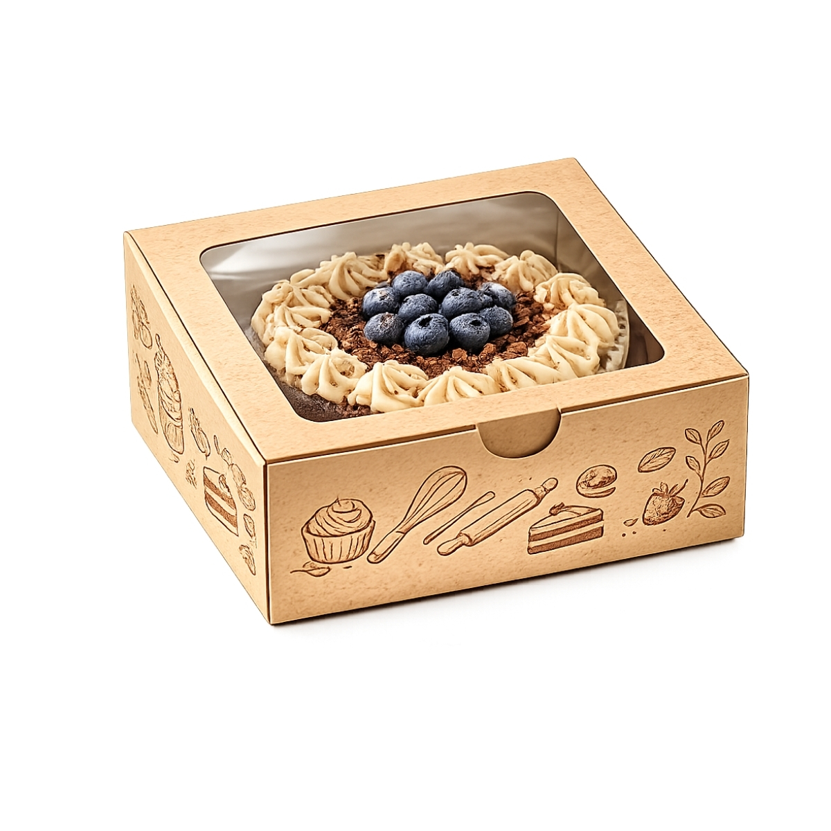 Cake Box with Window — Medium