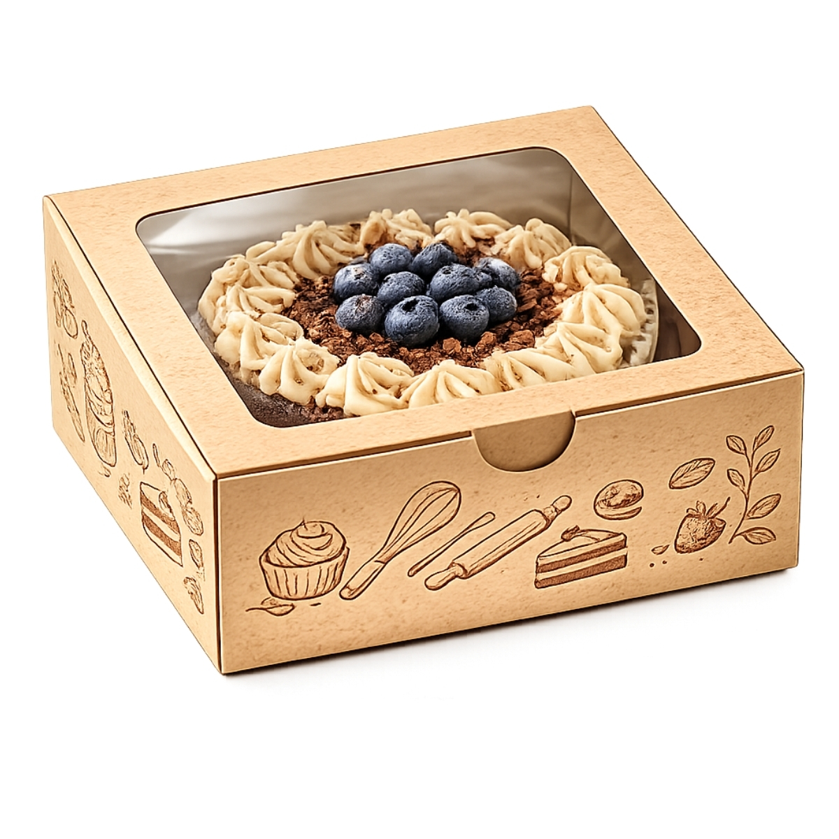 Cake Box with Window — Large