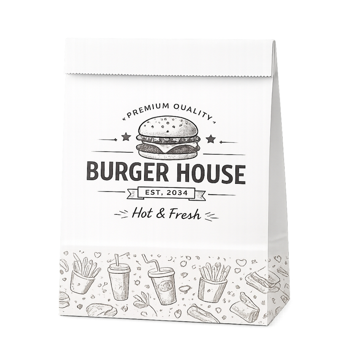 Custom Paper Bag No Handles
