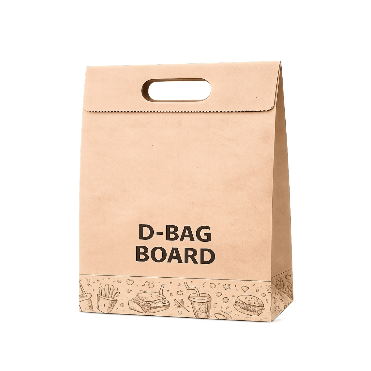 Kraft D-Bag Board — Medium